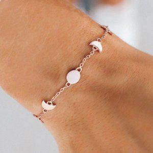 Pura Vida Moon Phases Chain Bracelet